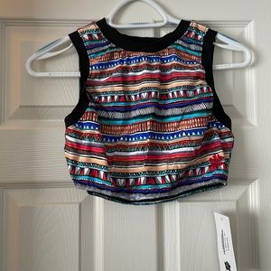 Hapari Safari Tank Midkini top size M NWT